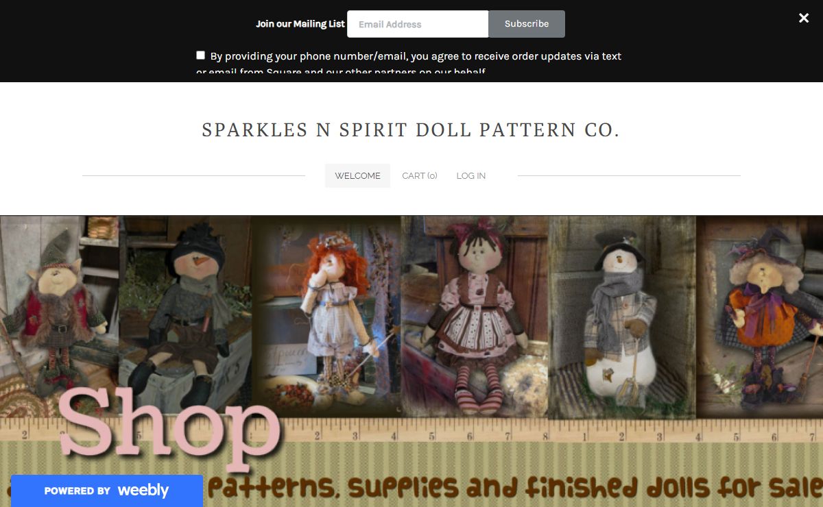 SPARKLES N SPIRIT DOLL PATTERN CO. - WELCOME