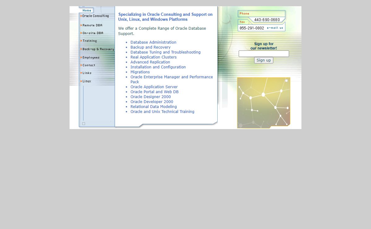 Oracle RDBMS Consulting Services