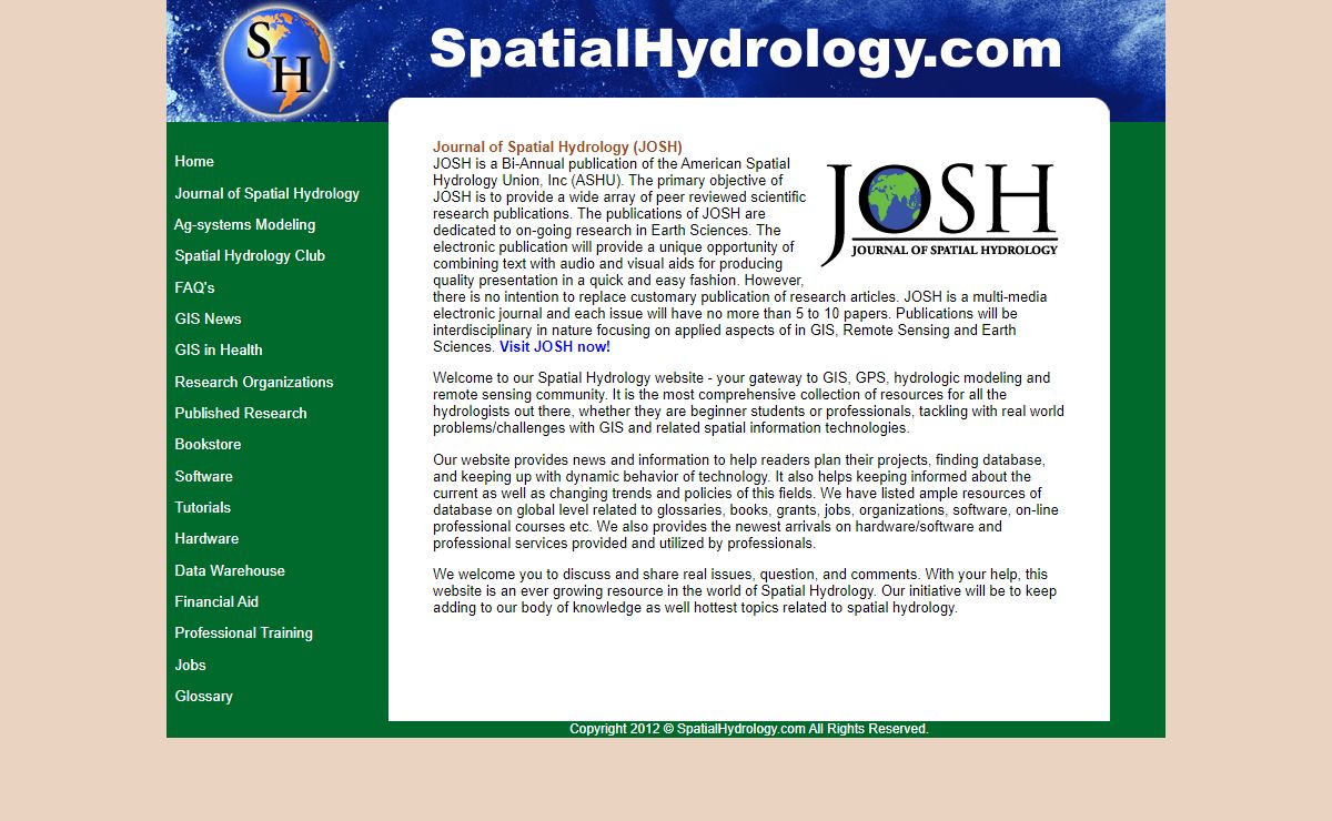 SpatialHydrology.com - Homepage - Welcome!