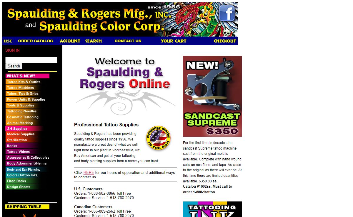 Tattoo Supplies | Tattoo Equipment | Tattoo Supply | Spaulding-Rogers.com