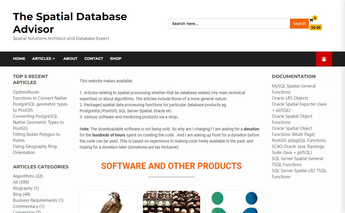 The Spatial Database Advisor – Spatial Solutions Architect and Database Expert