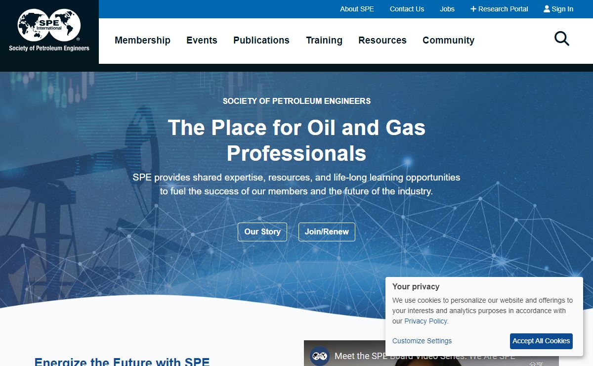 Society of Petroleum Engineers (SPE) | Oil & Gas Membership Association