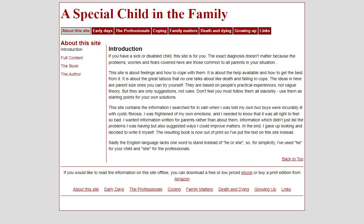 A Special Child in the Family