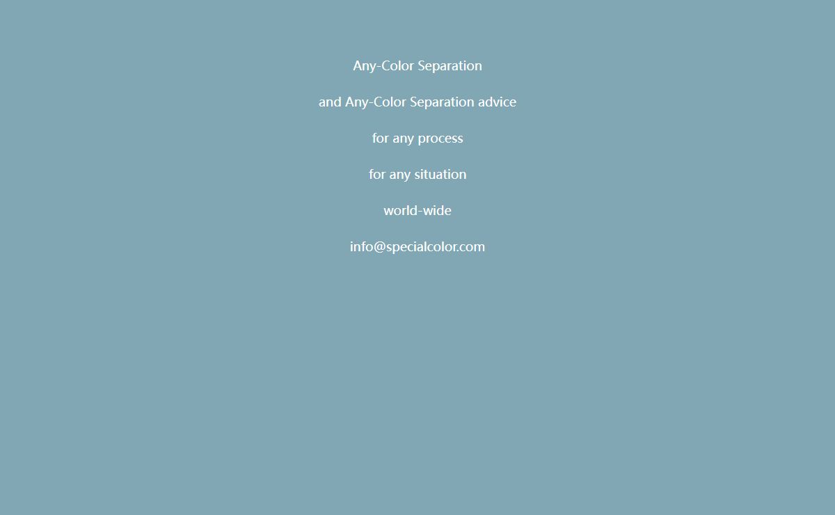 Specialcolor - Worldwide distributors and implementers of color separation and color correction tools