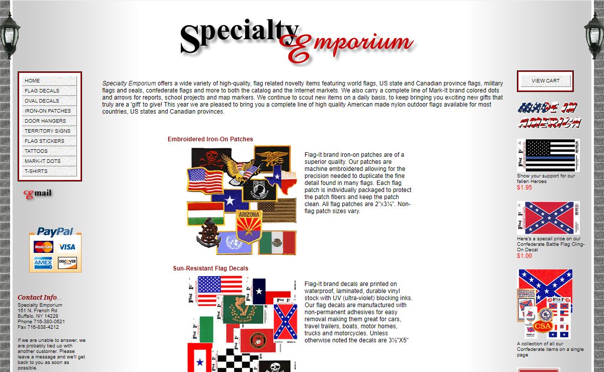 Specialty Emporium - Quality Flag Novelty Items For Home, Work or School