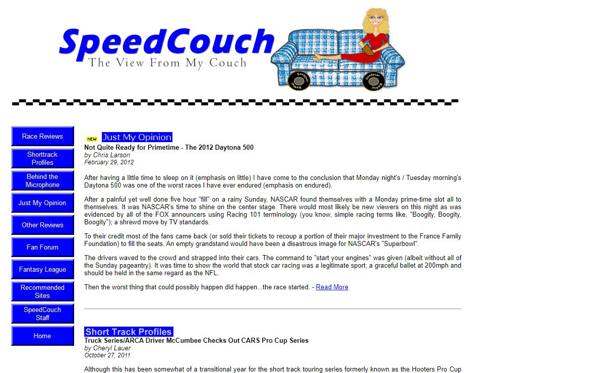SpeedCouch Race Reviews