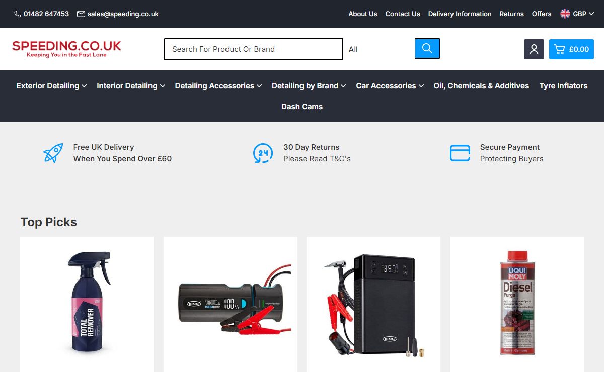 Buy Car Care Detailing & Car Accessories Online | UK Seller