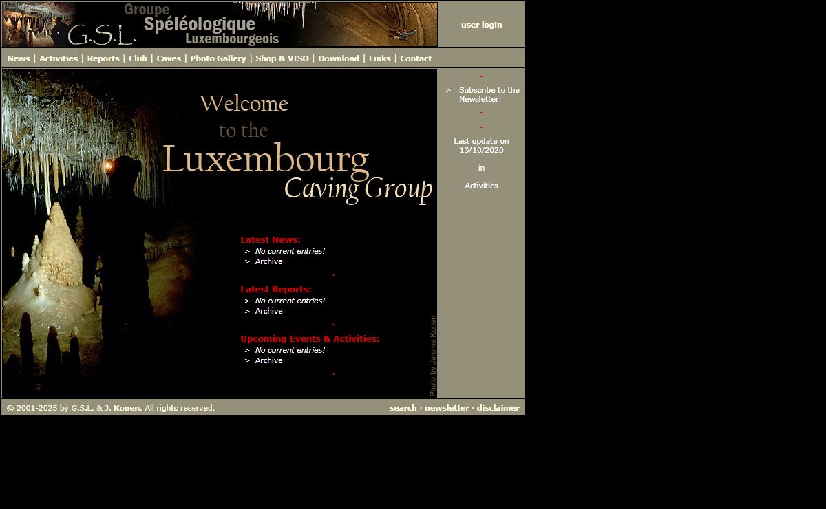 SPELEO.LU - Homepage