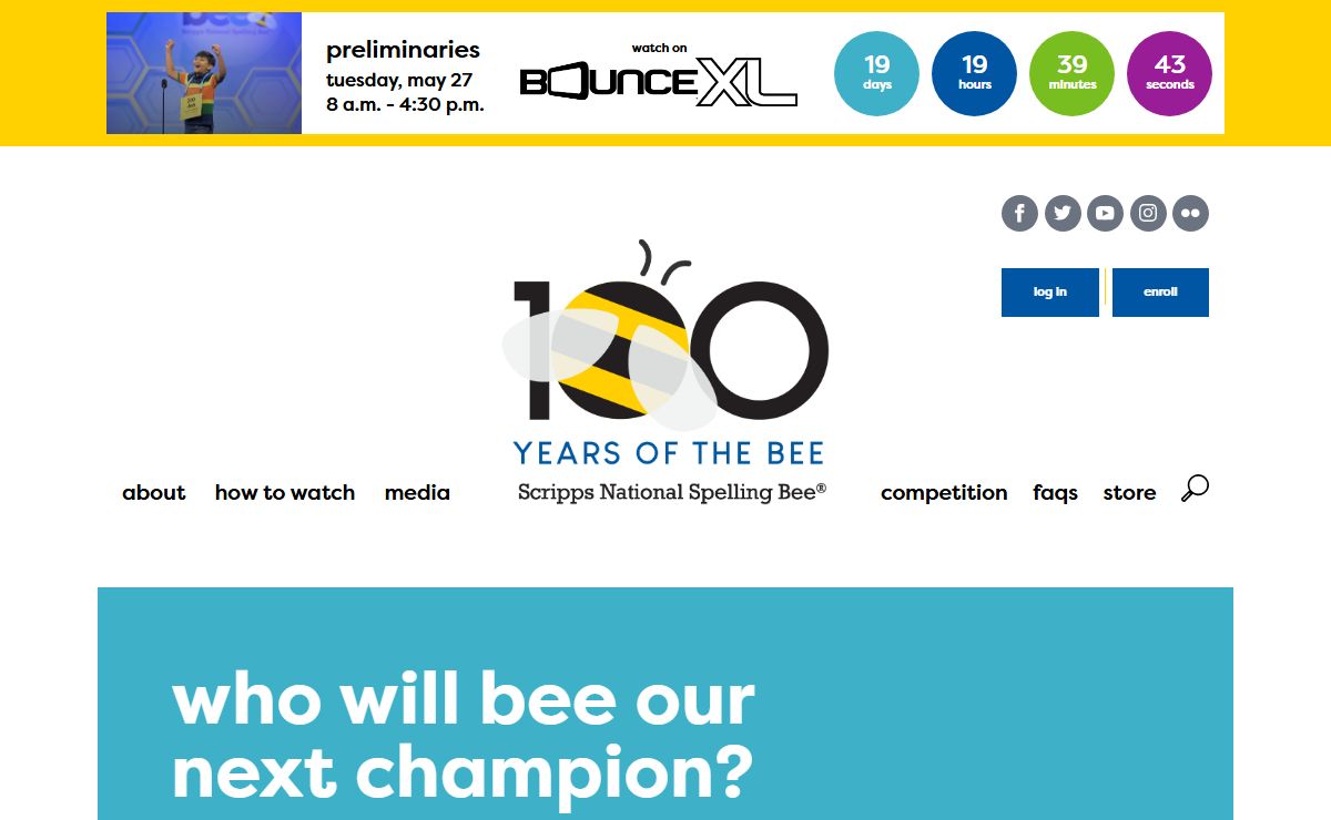 Bee Week Homepage | Scripps National Spelling Bee
