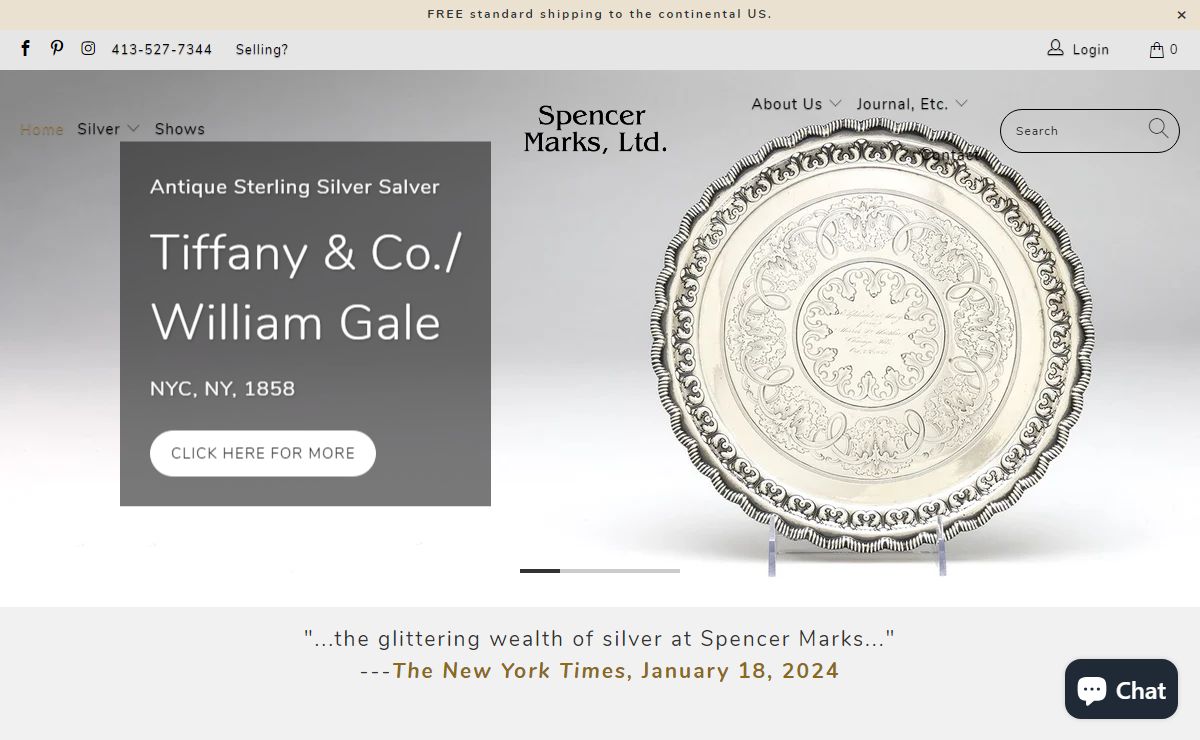 Antique Silver and Fine Modern Sterling from Spencer Marks