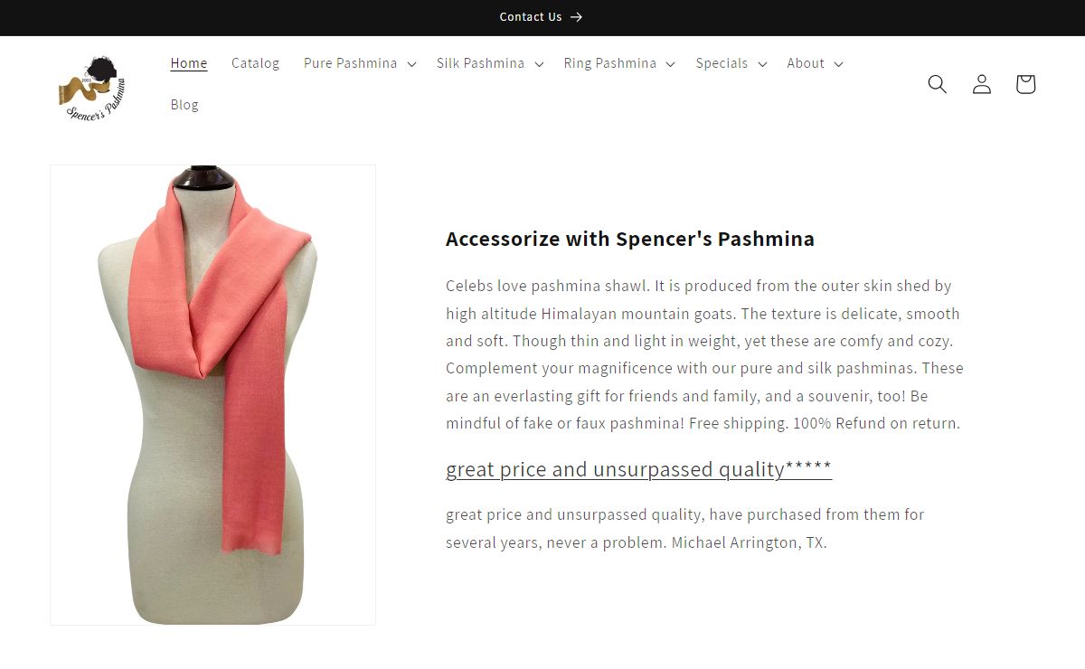Spencer's Pashmina Scarf | Shawl I Wrap I Stole