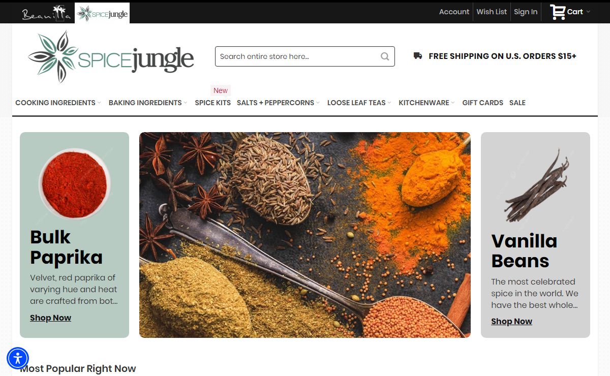 Spice Store | Buy Spices Online - Free Shipping | Spice Jungle