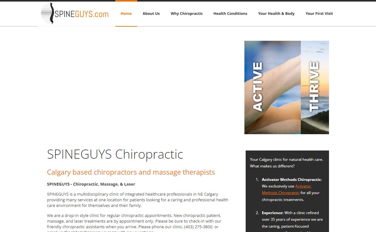 SpineGuys Calgary chiropractic chiropractor