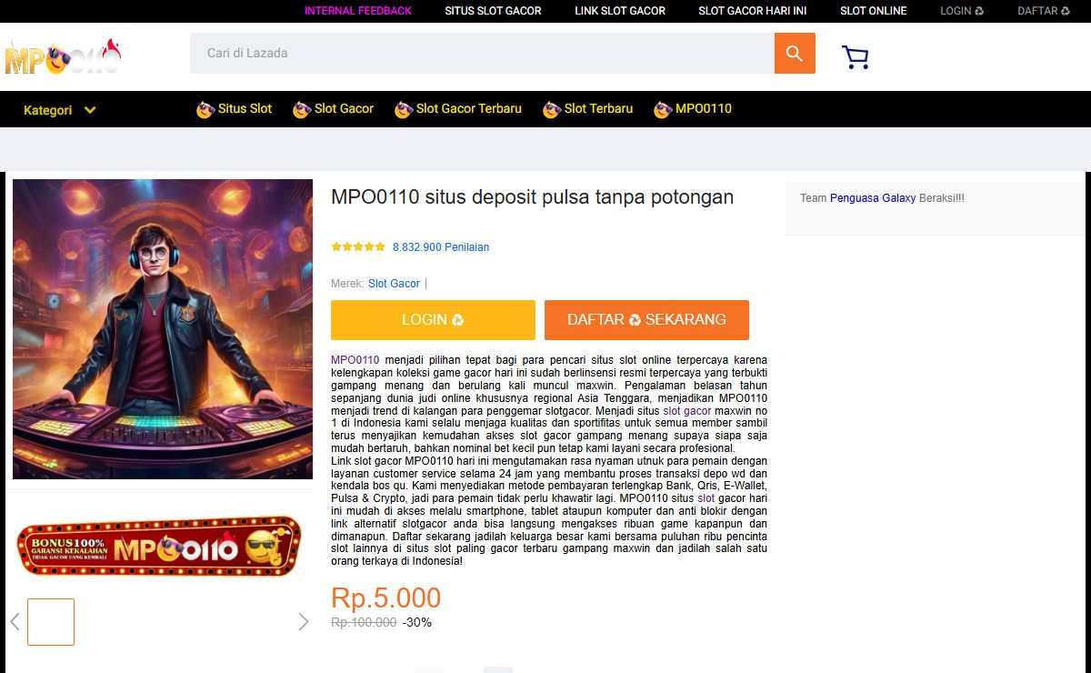 MPO0110 situs deposit pulsa tanpa potongan