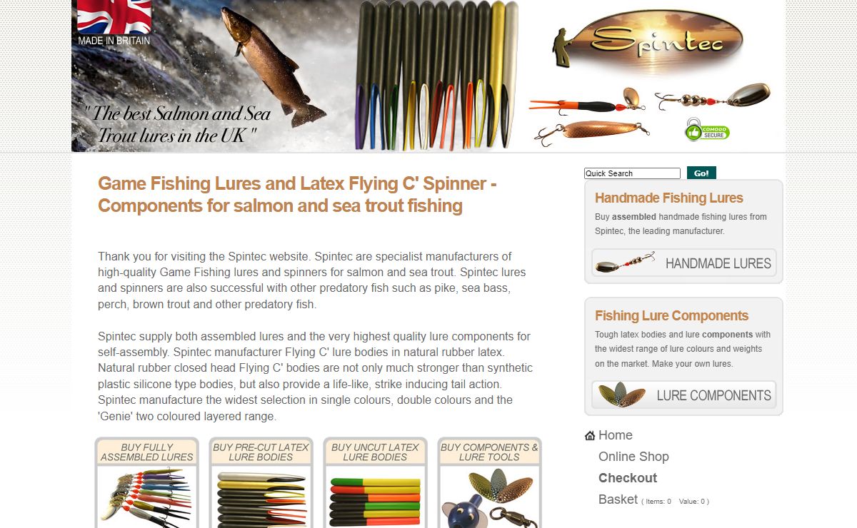 Spintec Game Fishing Latex Flying C' Lures / Spinners | diy lure components parts for salmon sea trout pike bass laks - Game Fishing Lures