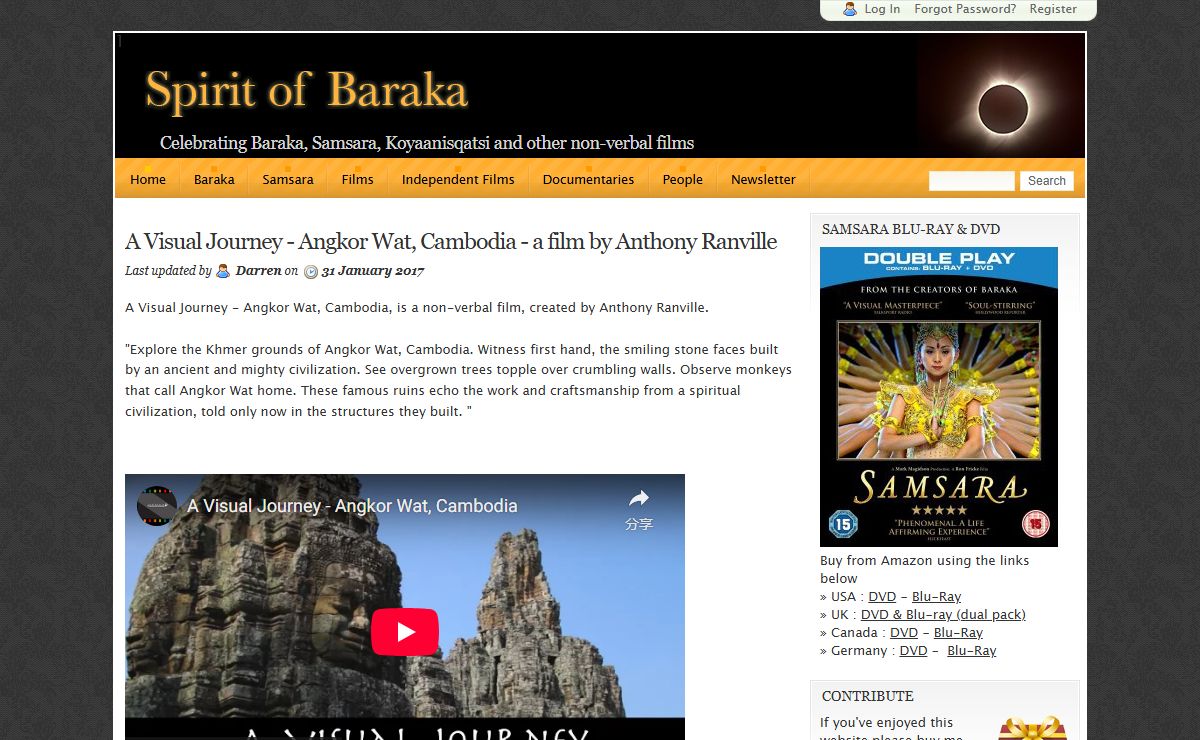 Spirit of Baraka | Celebrating Baraka, Samsara, Koyaanisqatsi and other non-verbal films