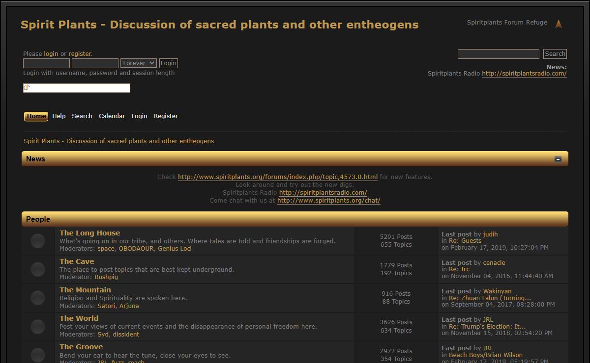 Spirit Plants - Discussion of sacred plants and other entheogens