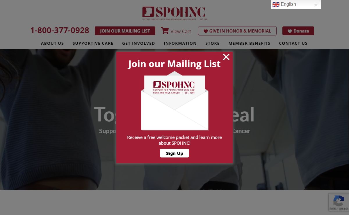 SPOHNC: Support for People with Oral and Head and Neck Cancer - SPOHNC: Support for People with Oral and Head and Neck Cancer