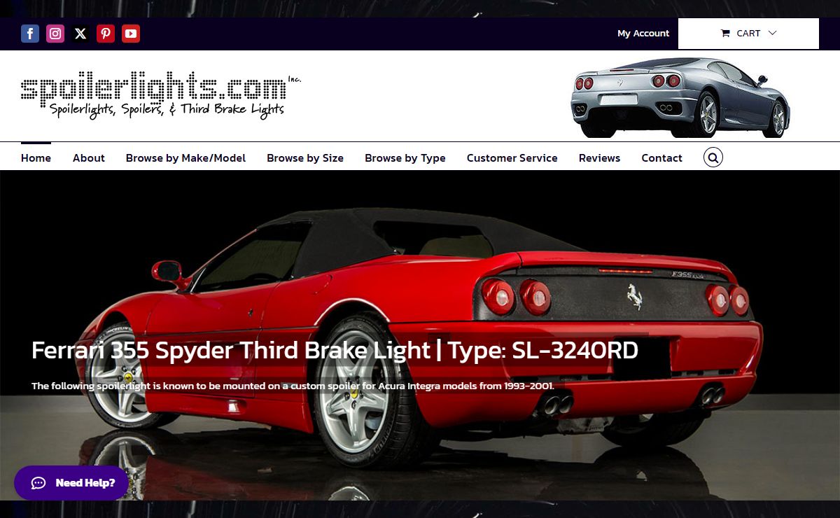 Spoilerlights.com | Spoilerlights, Spoilers & 3rd Brake Lights