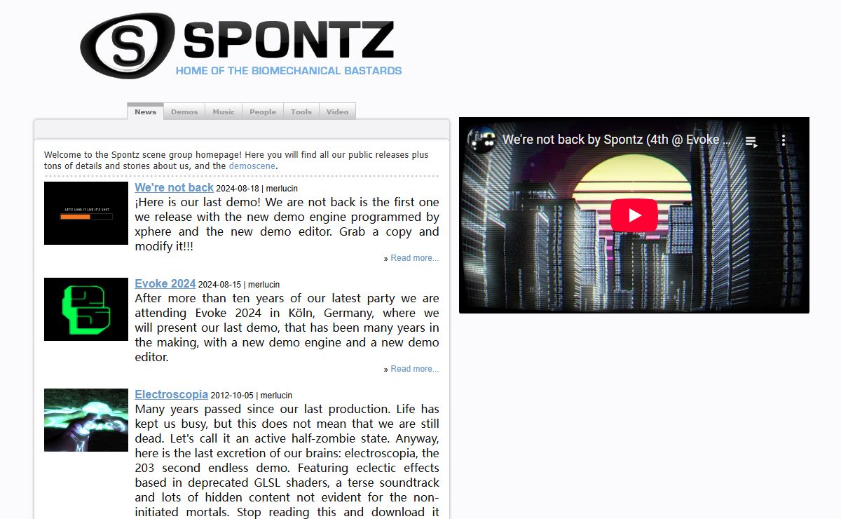 Spontz: demoscene, 3D and realtime visuals: News