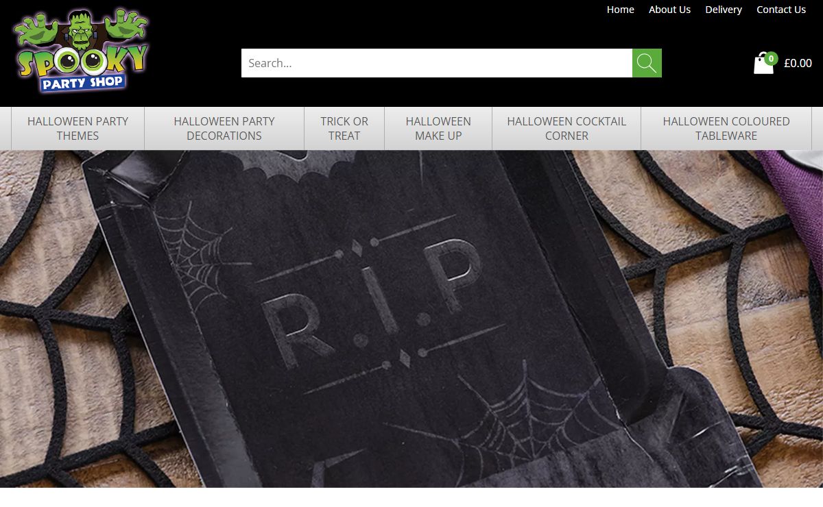 Spooky Party Shop - Halloween Party Supplies and Horror Makeup