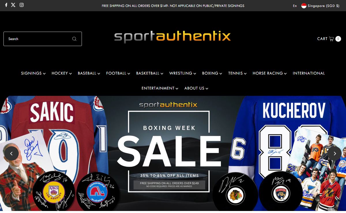 SPORTAUTHENTIX - Autographed Hockey & Sports Memorabilia – Sport Authentix Inc