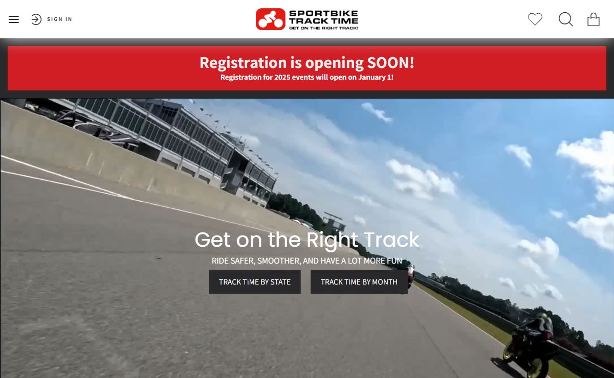 Sportbike Track Time - Motorcycle Track Day Events for All Skill Levels