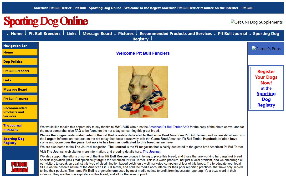 American Pit Bull Terrier - Pit Bull - Sporting Dog Online