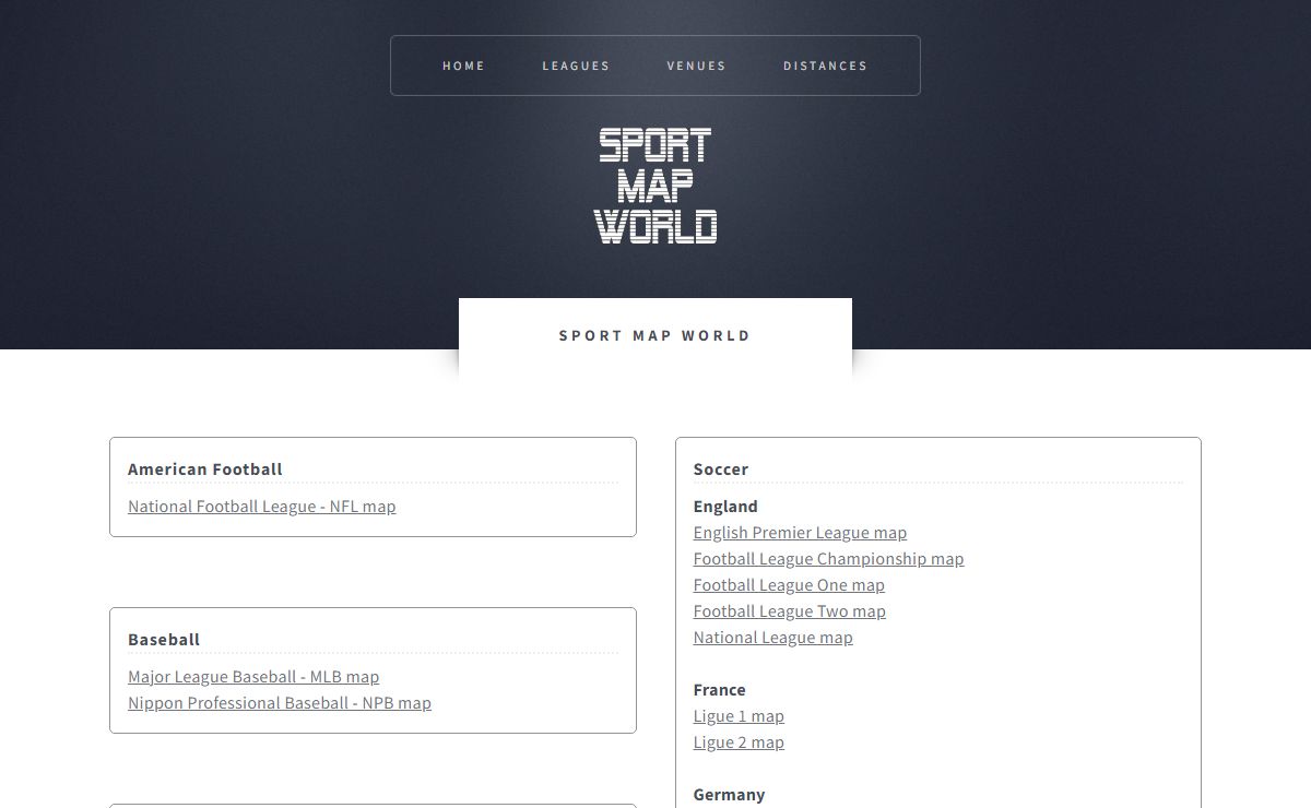 Sport Map World