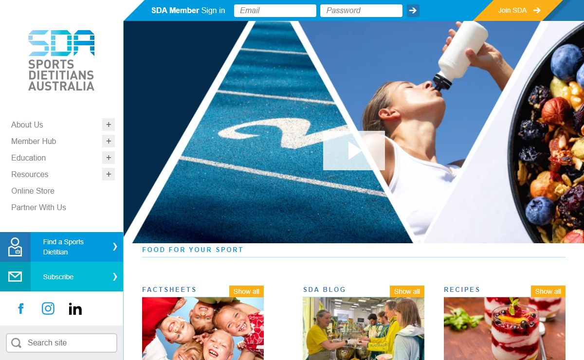 SDA - Sports Dietitians Australia