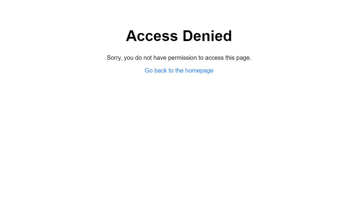 Access Denied