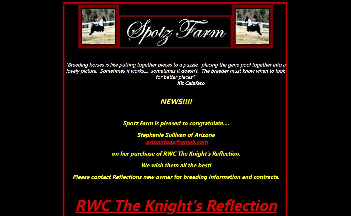 Spotz Farm Home Page