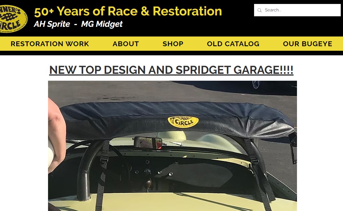 The Winner's Circle Sprite Midget Spridget Race Restoration Cincinnati