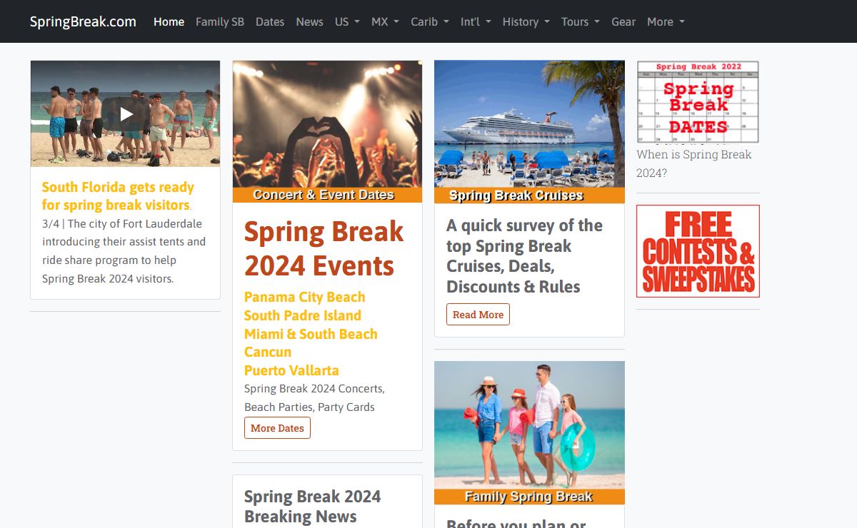 Spring Break 2024 | Dates, Concert, Travel & Party News