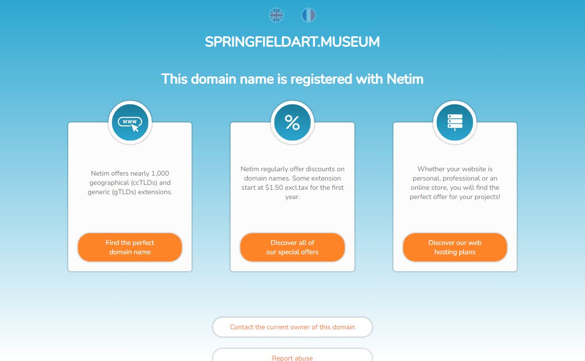 This domain name is registered with Netim