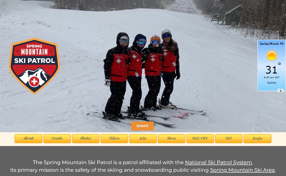 Spring Mountain Ski Patrol