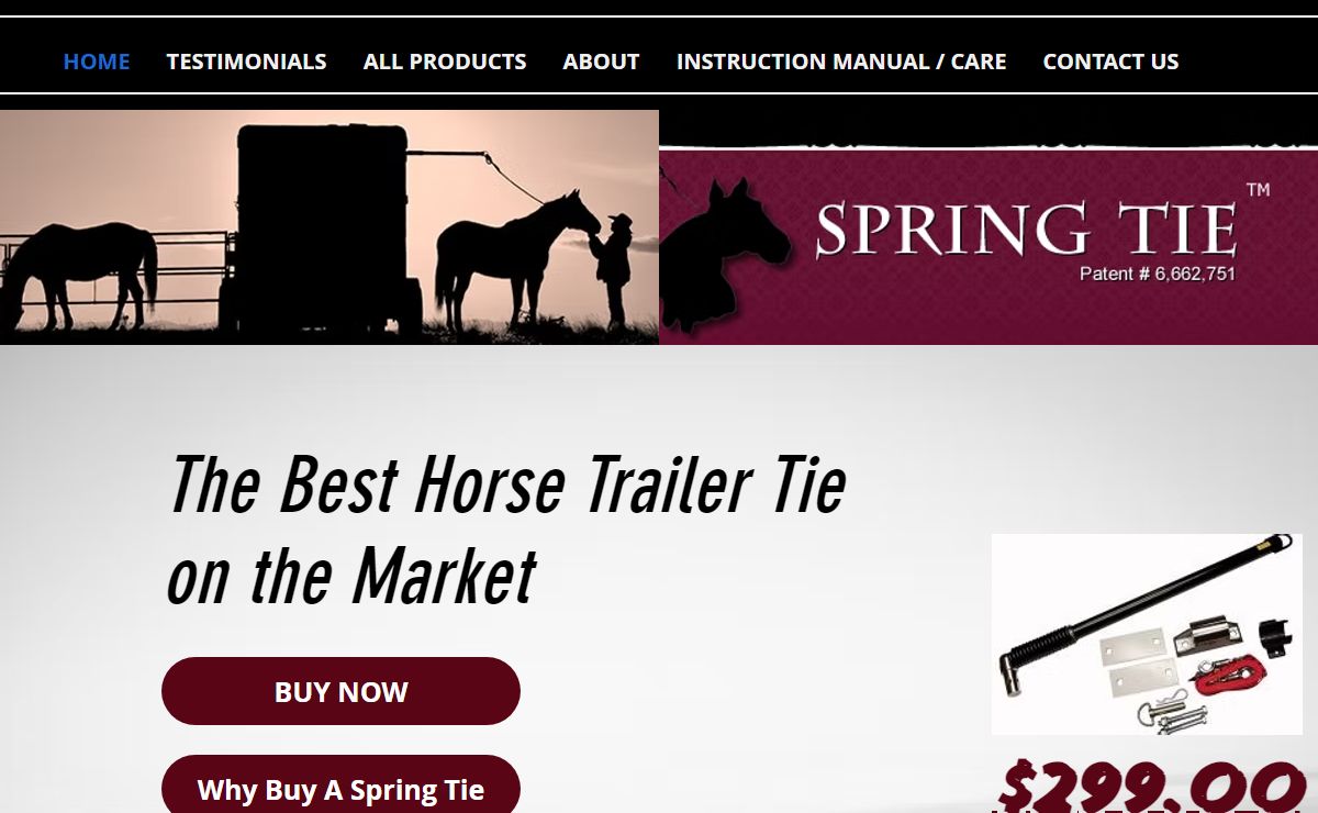 Spring Tie | Horse Trailer Tie