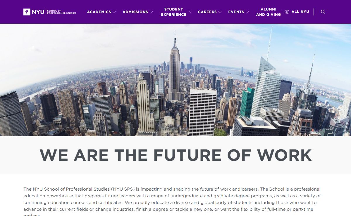 NYU School of Professional Studies