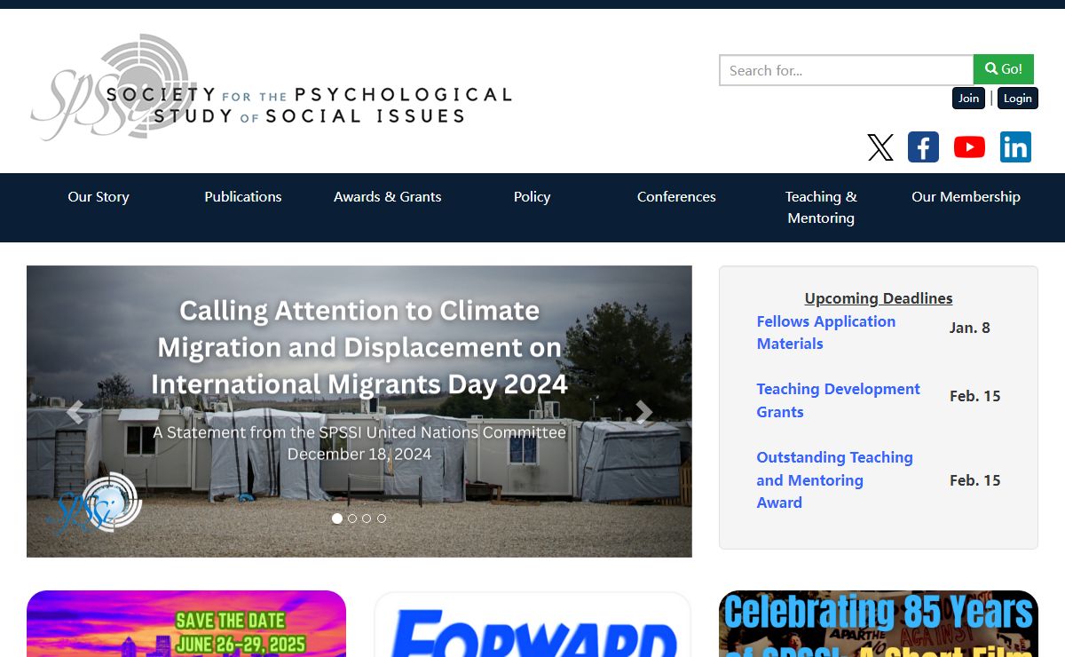 SPSSI | HOME PAGE TITLE