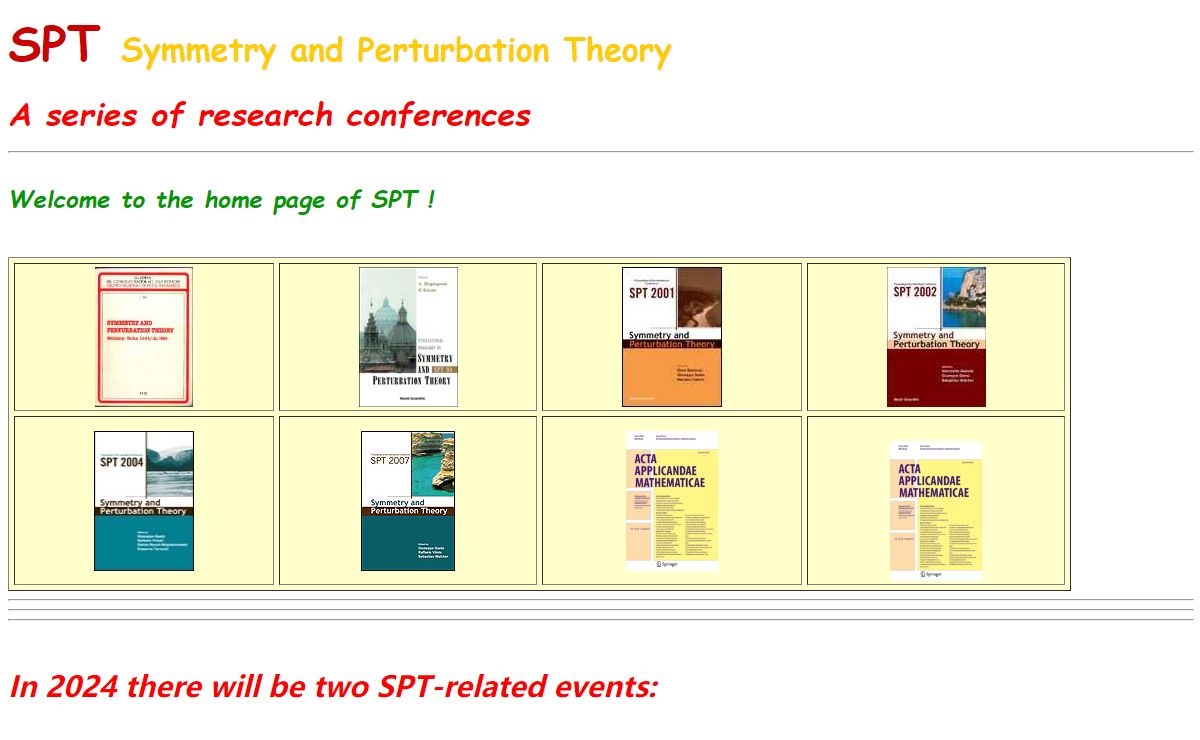 SPT homepage