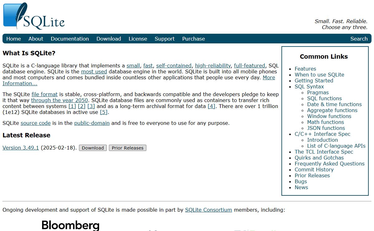 SQLite Home Page