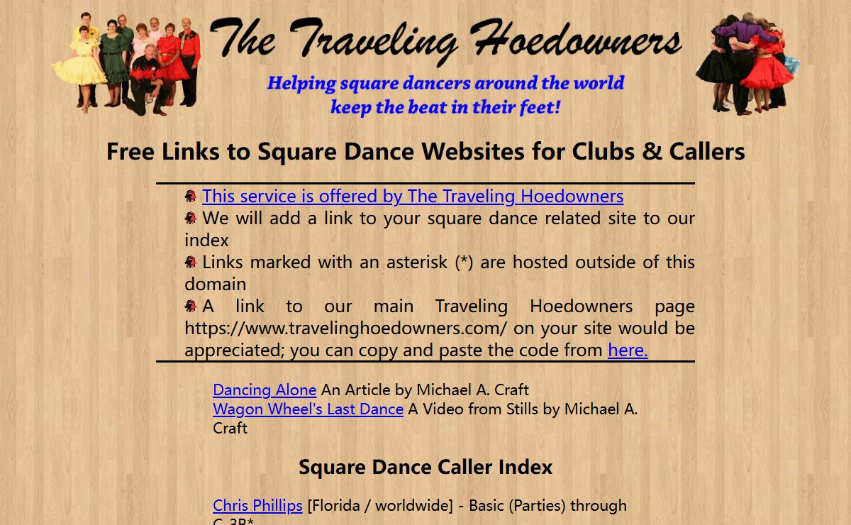 Free Links to Square Dance Websites for Clubs & Callers