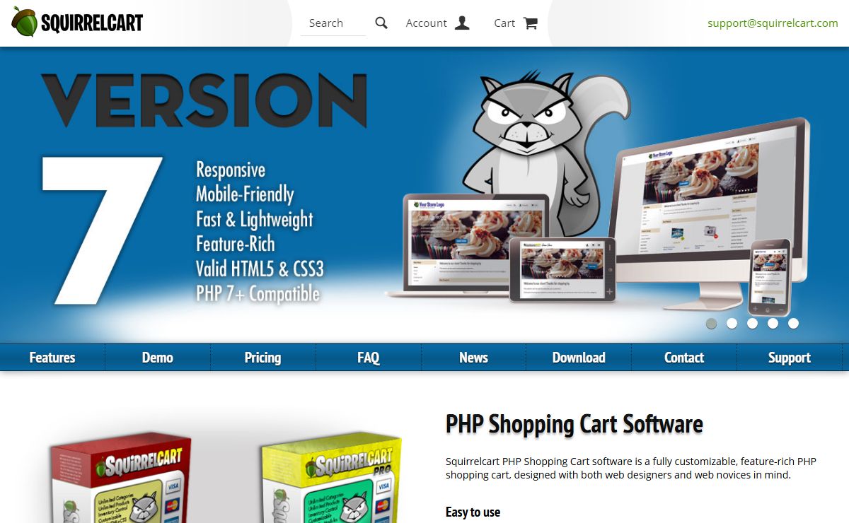 PHP Shopping Cart Software | Squirrelcart
