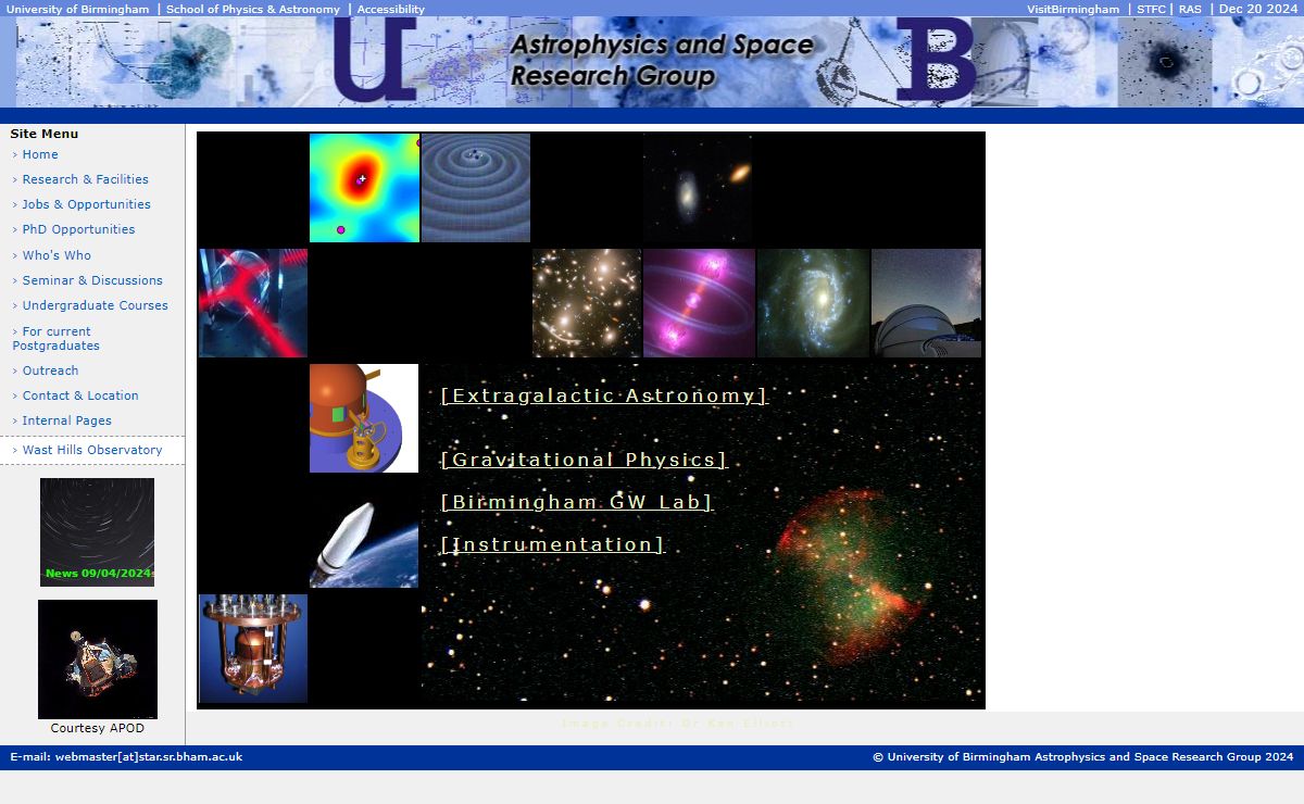 Astrophysics & Space Research Group :: Home