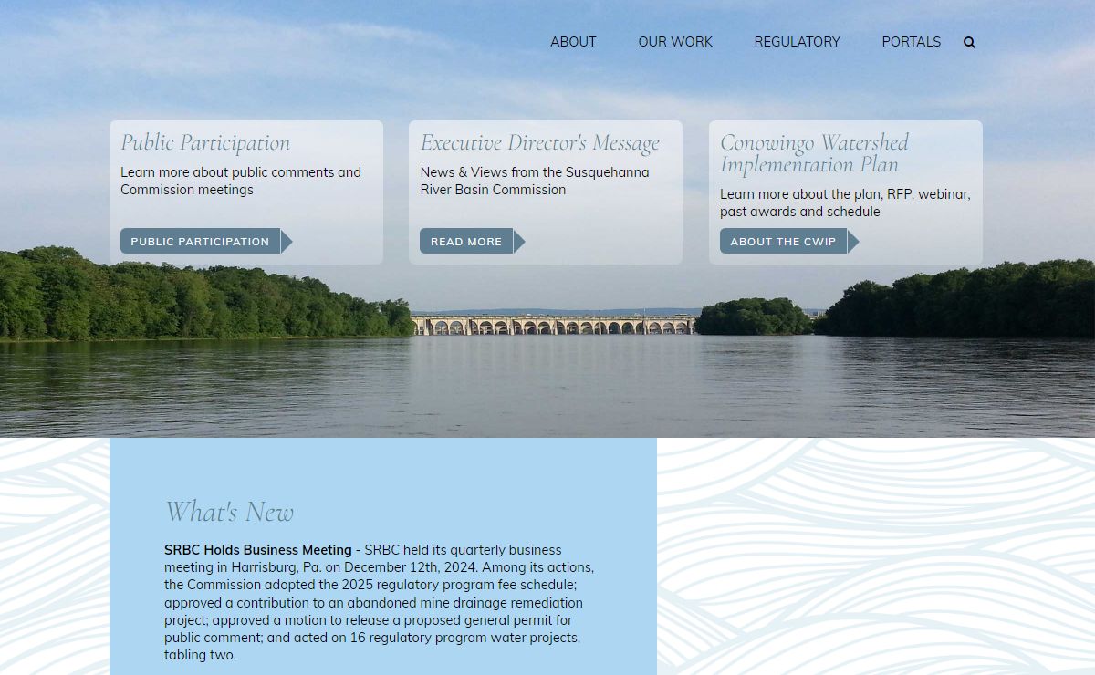 Susquehanna River Basin Commission: Coordinating Water Resource Efforts