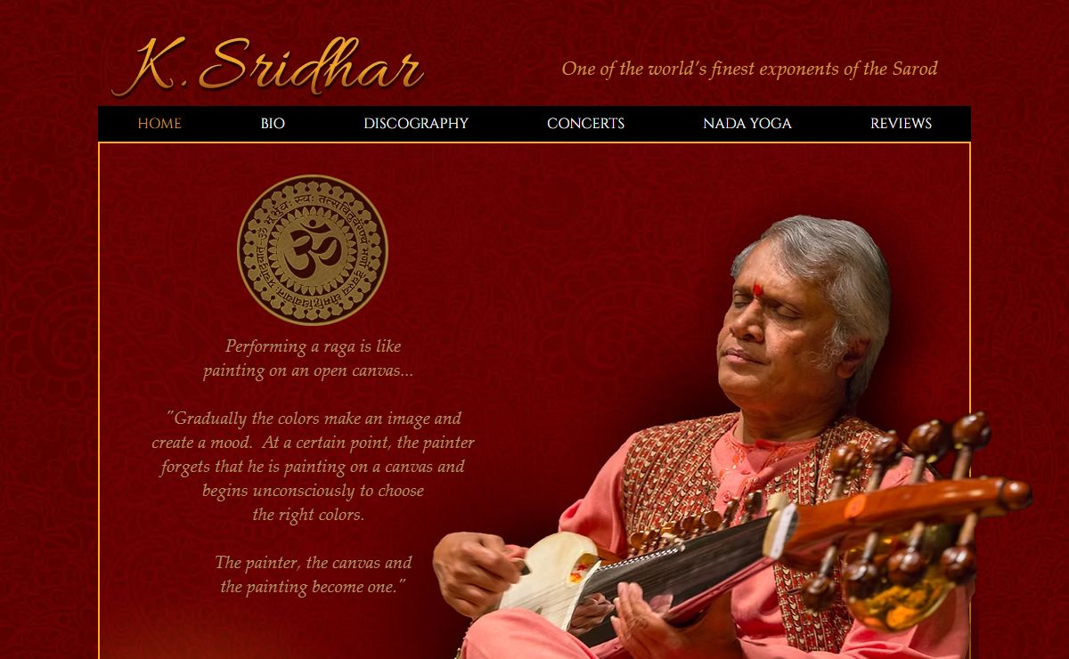 K. Sridhar / Sarod Virtuoso / Naad Yoga