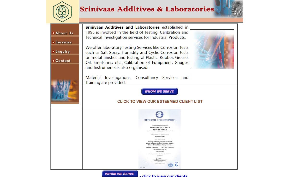 laboratory Services, Calibration Testing, Material Investigation, Plastic Testing, Grease Testing, Non Destructive Testing, Consultancy Services, Corrosion Testing, Chemical Testing, Mechanical Testing, Non Destructive Testing, Metallography