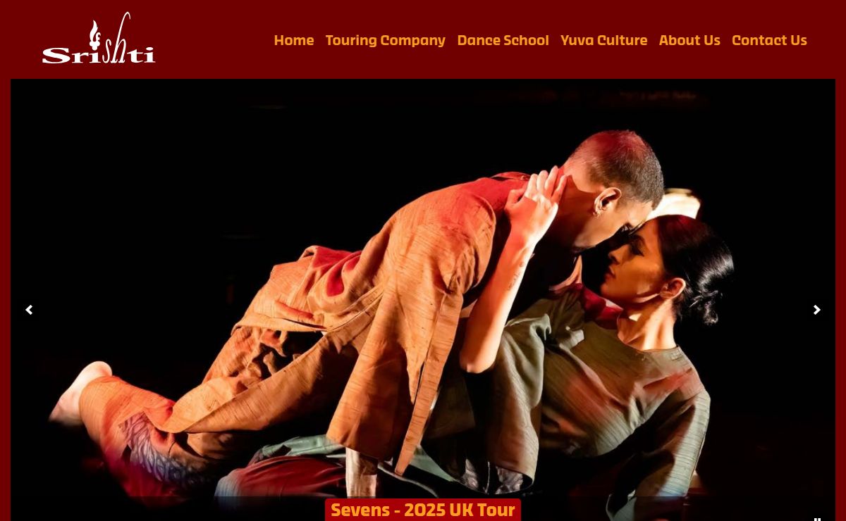 Srishti - Nina Rajarani Dance School & Dance Creations: Home - An Indian dance and music organisation based in Harrow with a Bharatanatyam dance touring company and a school with classes in Bharatanatyam and Kathak dance and Karnatic Vocal