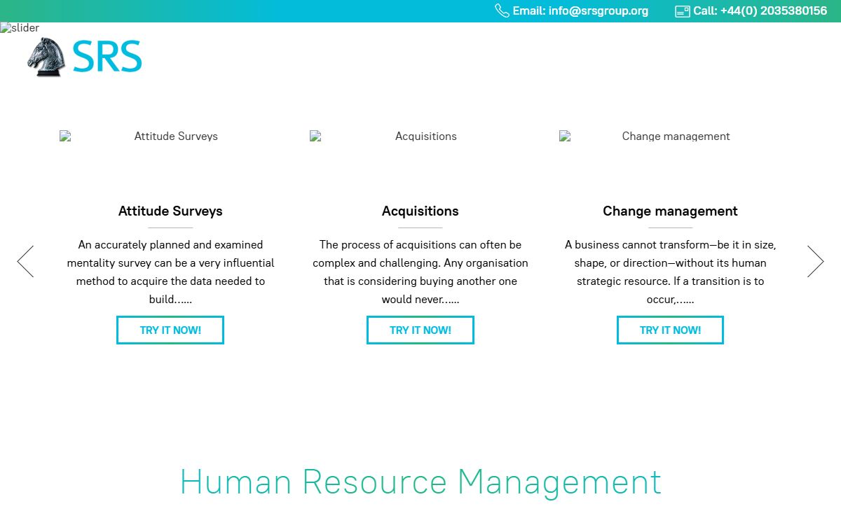 Human Resource Management Solutions at SRS Group
