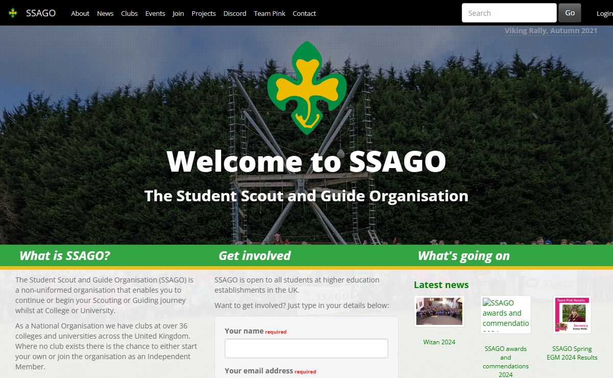 SSAGO - The Student Scout and Guide Organisation
